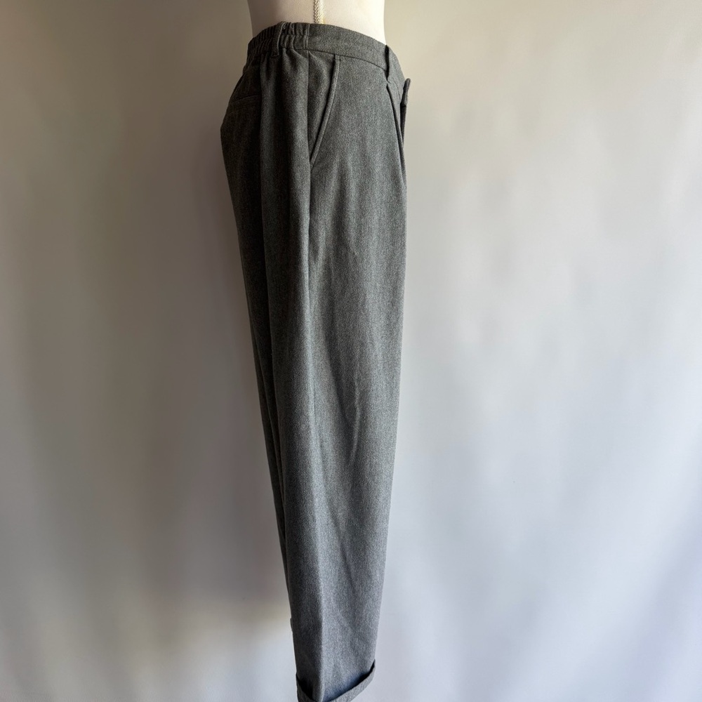 Muji Brushed Wide Trousers - sz L - Picture 6 of 7